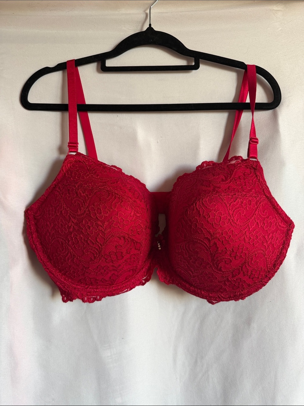 smart & sexy Red Lace Padded Underwire Bra